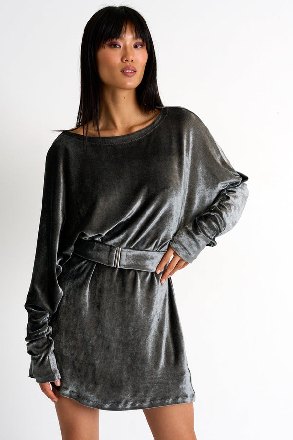 Shan Cocktail velvet mini dress